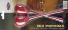 Stagg EGG-MA L/RD 2Pc Egg Maracas L/ 3/4Oz/Red