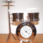 HerGA Miniature Drumkit Clock Silver