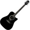 Takamine EF341SC Dreadnought Solid Cedar Top, Black Japanese Made, With Hard Case