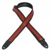 Levys MPS1-505 Sonic Art 1.5" Polyester Strap Red Checkerboard