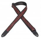 Levys MPS1-503 Sonic Art 1.5" Polyester Strap Red Skull & Crossbow
