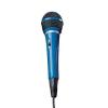 Soundlab Blue Plastic Karaoke Microphone With Integral 2.8M Lead Fitted With 6.35Mm Plug