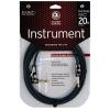 D'Addario PW-AGRA-20 - Planet Waves,  20' Mono 1/4" Right-Angle Circuit Breaker Instrument Cable