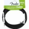 Fender 18.6' Angled Instrument Cable, Black