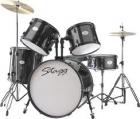 Stagg TIM122BK 5 Piece Drum Kit, 22" Bass drum, cymbals, stool, Black