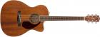 Fender PM3 000 Size, All Mahogany Cutaway Acoustic Guitar With Case
